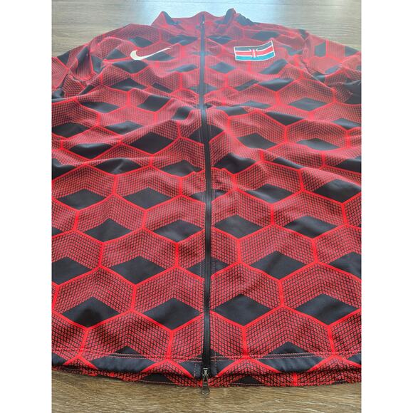 Nike Team Kenya Shieldrunner Jacket XL Red & Black Full‑Zip NWOT World Cup - Picture 5 of 10